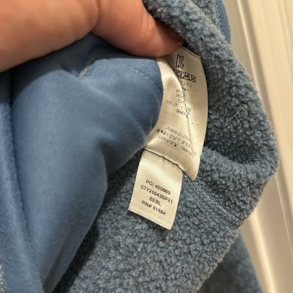 EUC Light Blue Better Sweater Patagonia Fleece Zip Up Size L - Picture 6 of 6